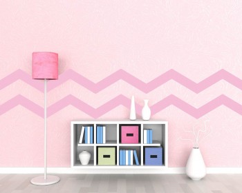 Chevron Stripe (obtuse angle) Wall Pattern Vinyl Decals